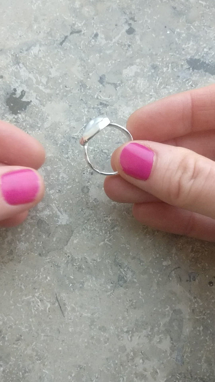 Organic Shapes - Pearl ring