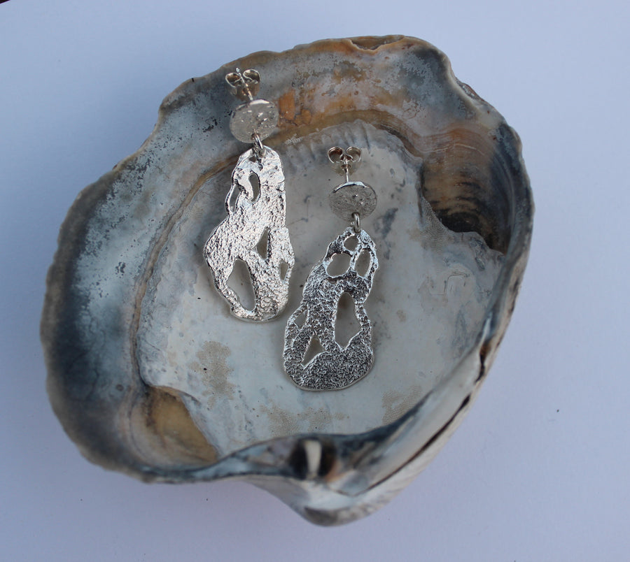 Organic Shapes - Seaweed earrings