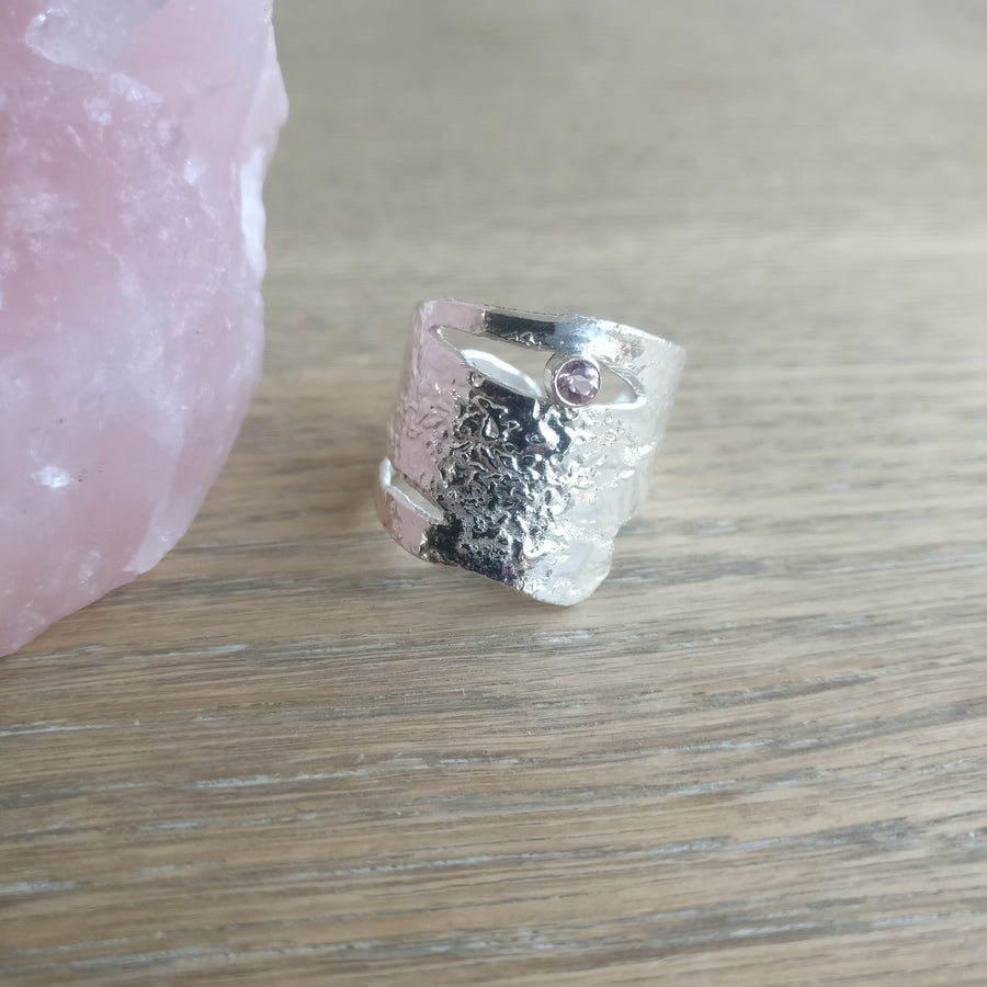 Turmalin Ring - Organic Shapes (Sterling Silver (925s)